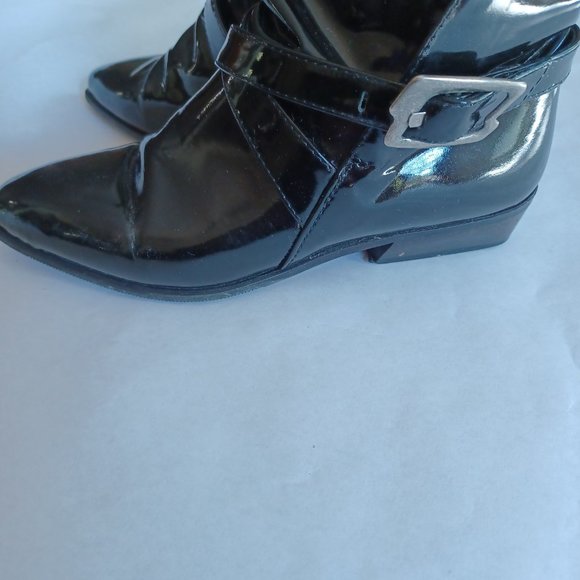 Patent Leather Boots, Nordstrom Made in Italy, Size 5 1/2 - Picture 2 of 7
